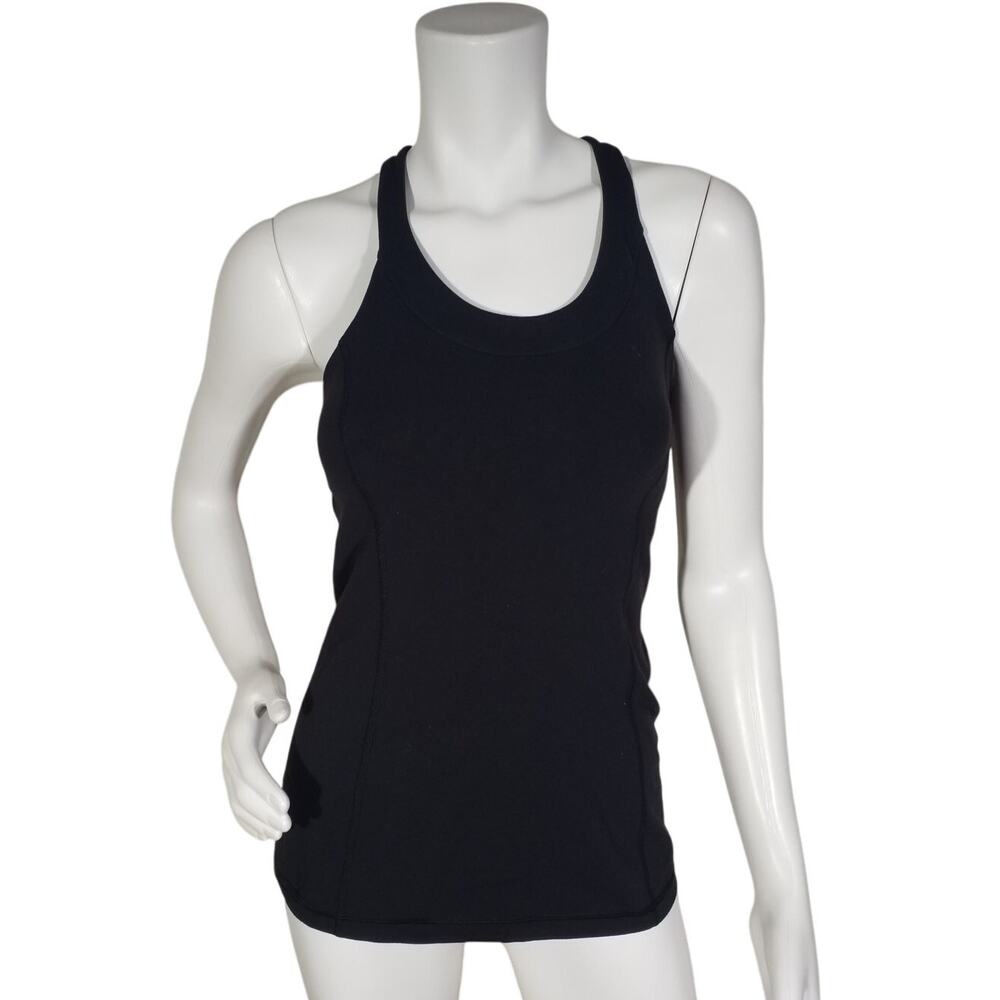 Lululemon Tank Top Strappy Back Built-In Bra Size 6